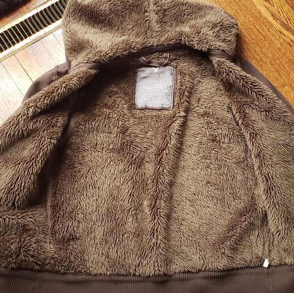 American Eagle lined hooded jacket - Picture 2 of 5